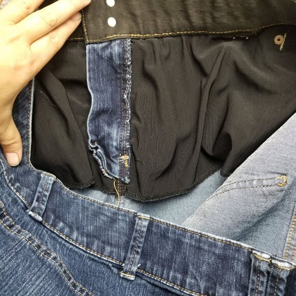 Lane Bryant Jeans Womens 22 Plus Blue Stretch Straight Leg Denim*Altered* - Picture 13 of 14